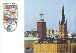 Stockholmia 86 - Cartes-maximum (CM)