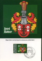 Wappen Kaiser Nach Dem Siegel Les Landammannes Johann Kaiser - Cartes-Maximum (CM)