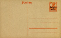 Postkarte - Belgien 8 Cent - Army: German