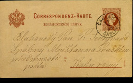 Correspondenz-Karte - Cancelation : Čáslav 17/09/1883 - Ansichtskarten