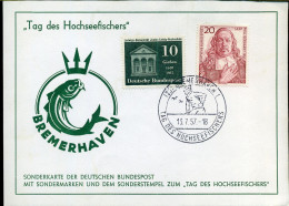 Sonderkarte Der Deutsche Bundespost - 'Tag Des Hochseefischers' Mi 258 + 253 - Briefe U. Dokumente