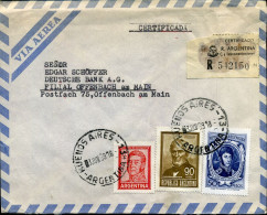 Registered Cover To Deutsche Bank In Offenbach Am Main - Cartas & Documentos