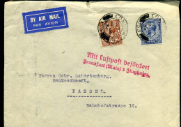 Airmail Cover To Kassel, Germany - 'Mit Lufspost Befördert' - Storia Postale