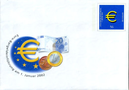 Euro-Bargeldeinführung Am 1. Januar 2002 - Umschläge - Ungebraucht