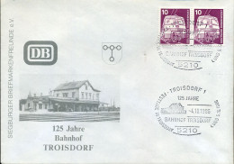 FDC - 125 Jahre Bahnhof Troisdorf - Treinen