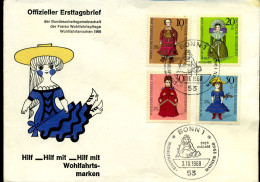 FDC - Wolfahrtsmarken 1968 - Autres & Non Classés