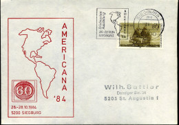 Briefmarken Ausstellung Americana '84, Siegburg - Storia Postale
