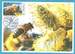 Moldova , 2024 , World Bee Day ,Insects, Honeybees , Personal Stamp, Maxicard - Moldova