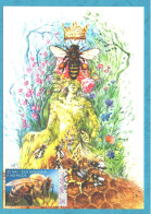 Moldova , 2024 , World Bee Day , Insects, Honeybees ,Personal Stamp, Maxicard - Abejas