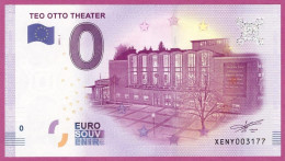 0-Euro XENY 01 2017 TEO OTTO THEATER - REMSCHEID S-11 XOX - Private Proofs / Unofficial