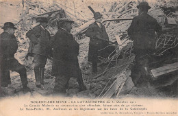 NOGENT-sur-SEINE (Aube) - La Catastrophe De La Malterie, 31 Octobre 1911 - M. Andrieux Et Les Ingénieurs Sur Les Lieux - Nogent-sur-Seine