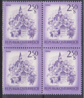 1974 , Mi 1441 ** (8) -  4er Block Postfrisch - Freimarke : Schönes Österreich , Murau , Steiermark - Unused Stamps