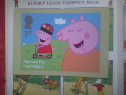 Carte Postale, Peppa Pig, Mummy Pig And Peppa, Maman Cochon Et Peppa - Briefmarken (Abbildungen)