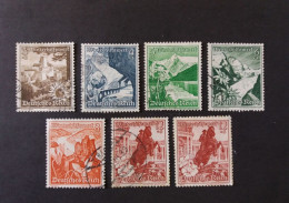 GERMANY ALLEMAGNE EMPIRE DEUTSCHES III REICH 1938 SOCCORSO INVERNALE VEDUTE FLORA AUSTRIA CAT. YVERT N.616/621 - Gebruikt