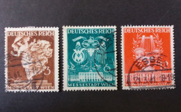 GERMANY ALLEMAGNE EMPIRE DEUTSCHES III REICH 1940 FIERA DI VIENNA CAT. YVERT N.692/694 - Used Stamps