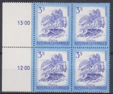 1974 , Mi 1442 ** (5) -  4er Block Postfrisch - Freimarke : Schönes Österreich - Bischofsmütze Im Dachsteinmassiv - Neufs