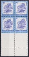 1974 , Mi 1442 ** (7) -  4er Block Postfrisch - Freimarke : Schönes Österreich - Bischofsmütze Im Dachsteinmassiv - Unused Stamps