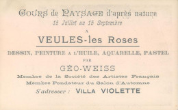 77 VEULES Les ROSES Villa Violette Chaumière Aux Cressonnières Par Géo Weiss Academie De Passy Dessin Peinture Cours - Veules Les Roses