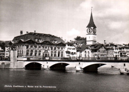 CPSM - ZÜRICH - Zunfthaus Z. Meise Und St. Peterskirche ... Edition J.Gaberell - Zürich