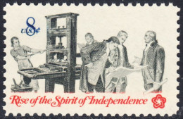 !a! USA Sc# 1476 MNH SINGLE  (a2) - Bicentennial: Pamphleteer - Neufs