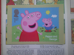 Carte Postale, Peppa Pig, Peppa And George, Peppa Et Georges - Francobolli (rappresentazioni)