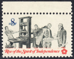 !a! USA Sc# 1476 MNH SINGLE W/ Top Margin - Bicentennial: Pamphleteer - Ongebruikt