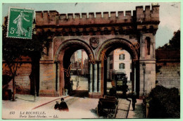 133. LA ROCHELLE - PORTE SAINT-NICOLAS (17) (COLORISÉE, ANIMÉE, TRAMWAY) - La Rochelle