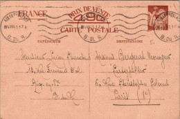 FRANCE ENTIER POSTAL  812-CP2 - TYPE IRIS 80c - Tarjetas Cartas