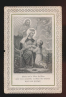 IMAGE PIEUSE RELIGIEUSE CANIVET DENTELLE =  MARIE EST LA MERE DE DIEU.  2 SCANS - Imágenes Religiosas