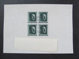 DR-Block Nr. 8, 1937, Geburtstag AH, Gestempelt - Blocks & Sheetlets