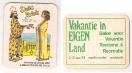 Ancien Sous Bock Stella Artois "Salon Voor Vakantie Oostende 1983" Recto Verso - Bierdeckel