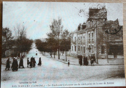 NANTES LE BOULEVARD LELASSEUR VU DU ROND POINT DE RENNES CARTE PUB ACCI IMMOBILIER - Nantes