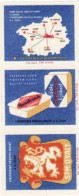 Czech Republic, 3 Matchbox Labels, Fat Industry - SPM Úvaly - Boites D'allumettes - Etiquettes