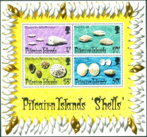 PITCAIRN ISLS. 1974 SEASHELLS S/S OF 4** - Schelpen