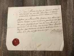 Certificat De Paiement De La Capitation D’un Cavalier Des Chevaux Légers Du Roi 1715 Paris - Documents Historiques