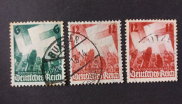 GERMANY ALLEMAGNE EMPIRE DEUTSCHES III REICH 1936 4 CONGRESSO NAZIONAL-SOCIALISTA DI NORIMBERGA CAT. YVERT N.580/581 - Oblitérés