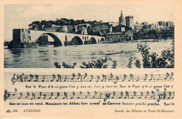 AVIGNON - Bords Du Rhône Et Pont St-Bènézet - Avignon