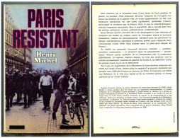 "PARIS RESISTANT", De Henri Michel – Albin Michel - E.O. 1982 - OD - Oorlog 1939-45