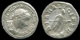 GORDIAN III AR DENARIUS ROME (7TH ISSUE. 1ST OFFICINA) DIANA #ANC13050.84.U.A - L'Anarchie Militaire (235 à 284)
