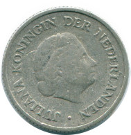 1/4 GULDEN 1954 NIEDERLÄNDISCHE ANTILLEN SILBER Koloniale Münze #NL10856.4.D.A - Netherlands Antilles