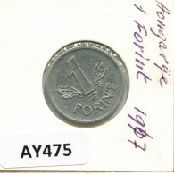 1 FORINT 1967 HUNGARY Coin #AY475.U.A - Hongarije