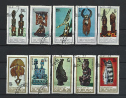 Burundi 1967 African Masks Y.T. 233/237 + A 452/456 (0) - Usados