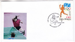 B263 European Table Tennis Championships 2002 Zagreb, 07.04.2002 Cluj-Napoca Romania Postmark - Tafeltennis