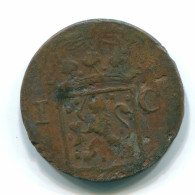 1 CENT 1837 NETHERLANDS EAST INDIES INDONESIA Copper Colonial Coin #S11681.U.A - Niederländisch-Indien