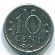 10 CENTS 1974 NIEDERLÄNDISCHE ANTILLEN Nickel Koloniale Münze #S13521.D.A - Antilles Néerlandaises