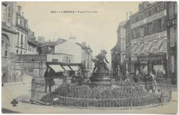 CPA LIMOGES - Place Fournier - Belle Animation - Limoges
