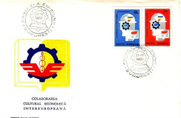 RUMÄNIEN MI-NR. 2764-2765 FDC MITLÄUFER 1969 - INTEREUROPA - Europäischer Gedanke