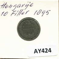 10 FILLER 1895 HONGRIE HUNGARY Pièce #AY424.F.A - Hungría