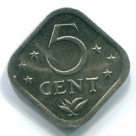 5 CENTS 1980 NIEDERLÄNDISCHE ANTILLEN Nickel Koloniale Münze #S12301.D.A - Netherlands Antilles