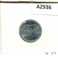 10 HALERU 1990 CHECOSLOVAQUIA CZECHOESLOVAQUIA SLOVAKIA Moneda #AZ936.E.A - Tschechoslowakei